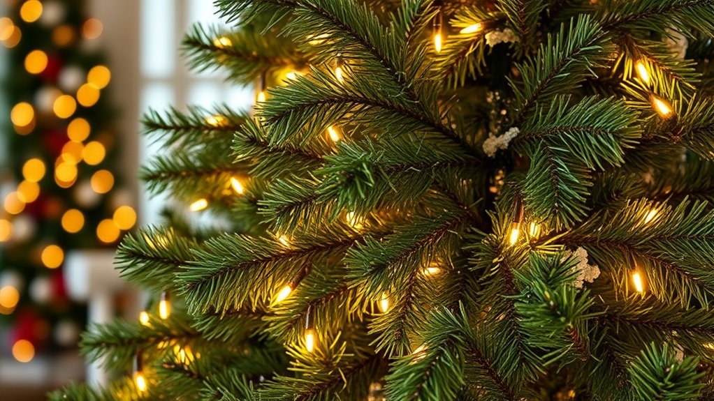 realistic pre lit christmas trees