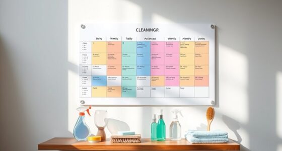 regular cleaning routines schedule
