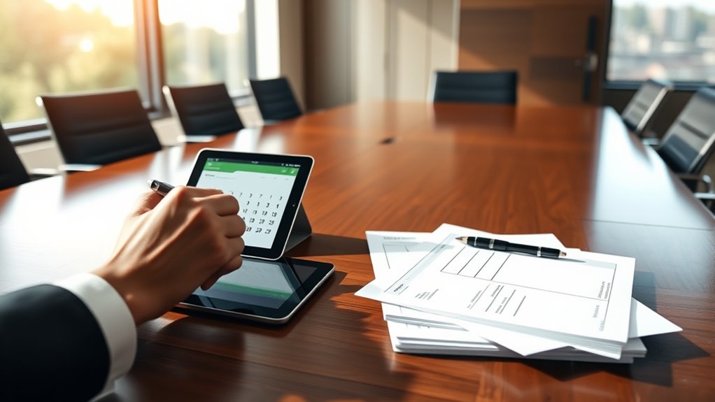 review schedule and templates