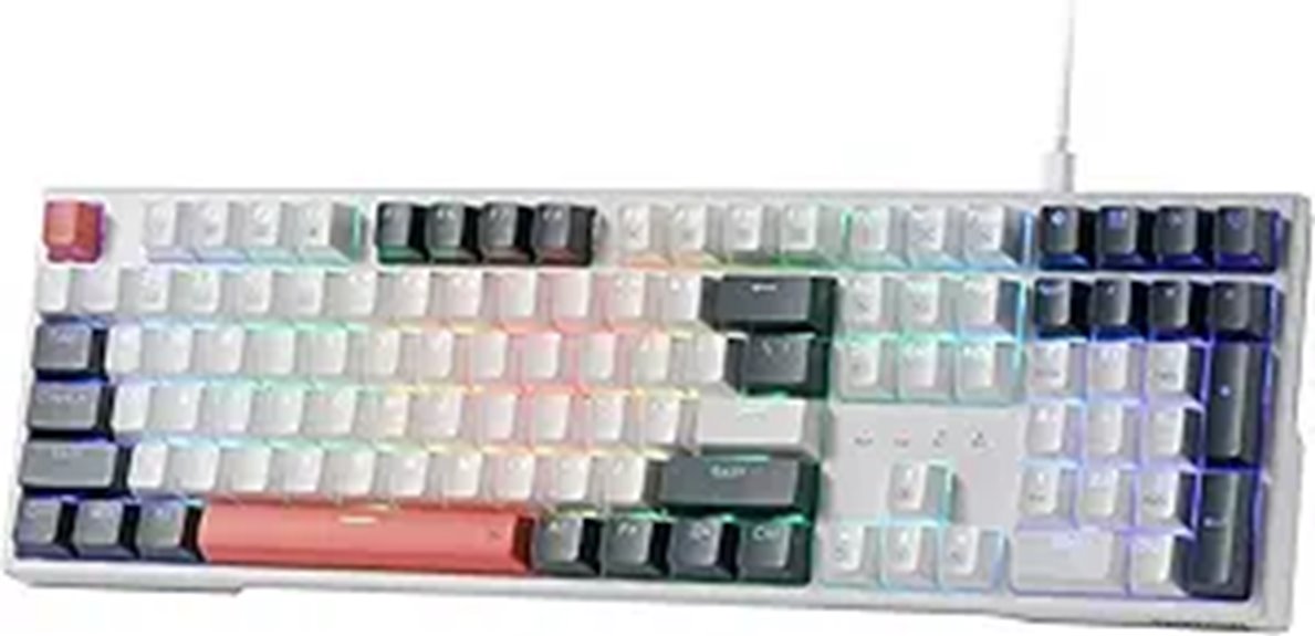 rgb hotkey gaming keyboard