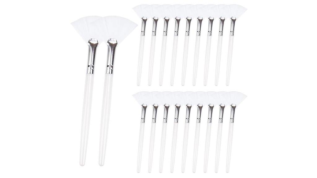 set of twenty fan brushes