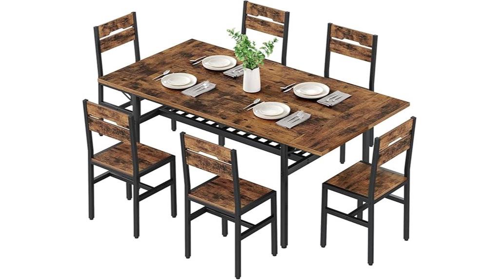 seven piece dining ensemble