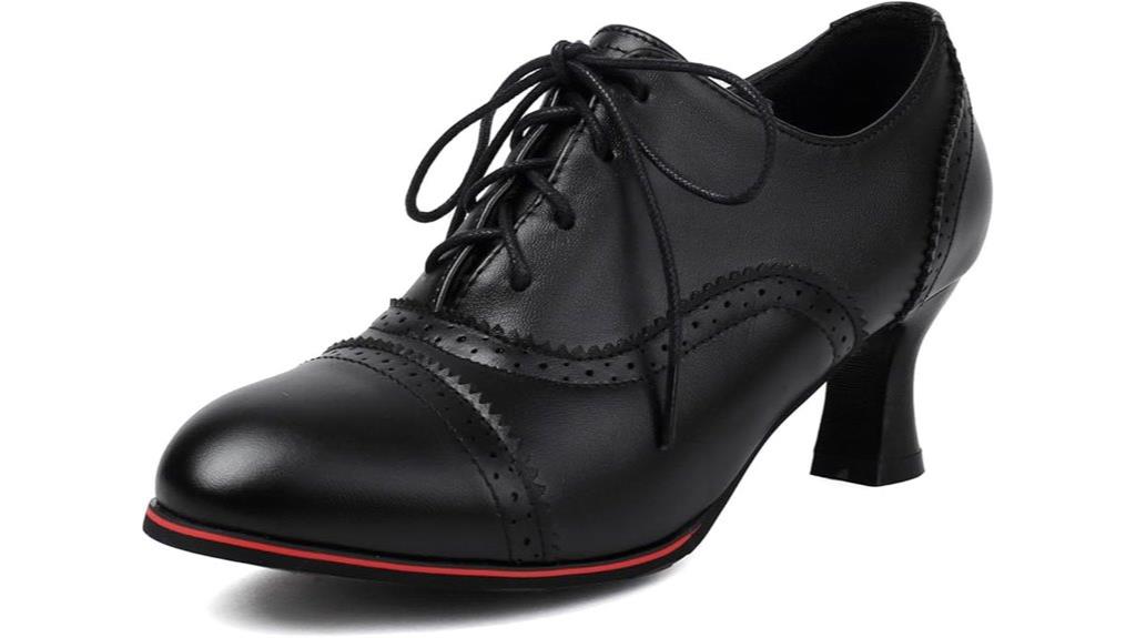 shemmee women s oxford kitten heels