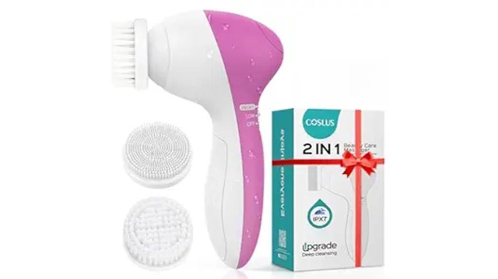 silicone facial cleansing brush