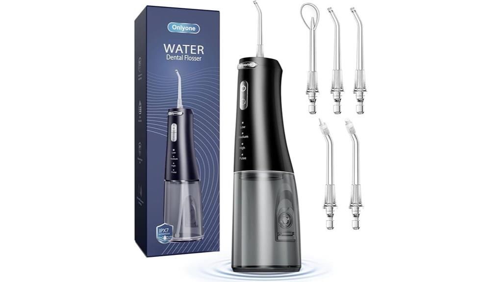 single water flosser capacity