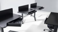 sit stand desks with drawers