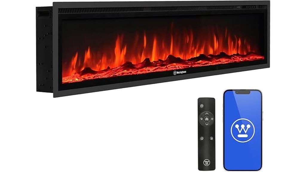 smart 60 inch fireplace
