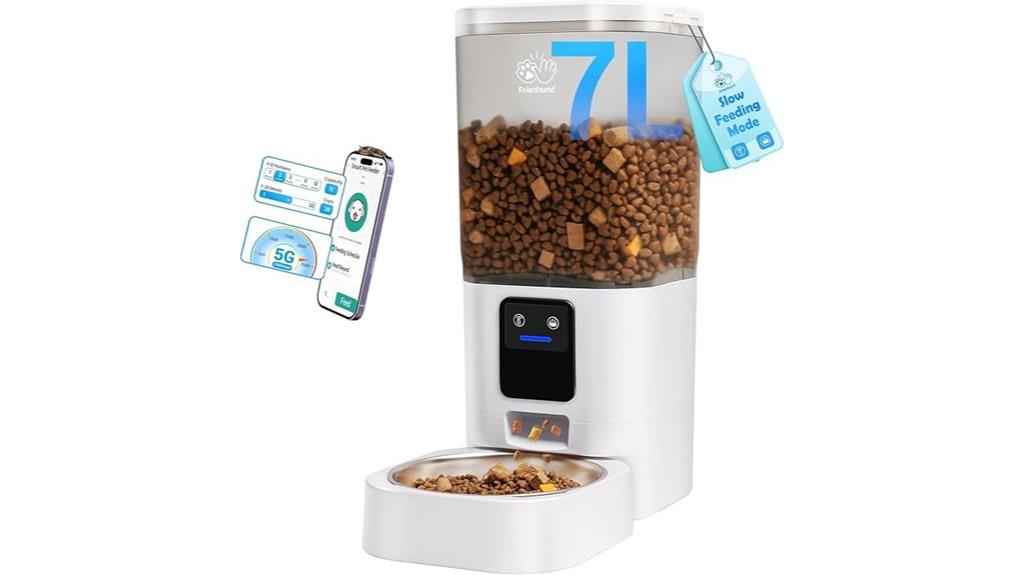 smart app controlled cat feeder
