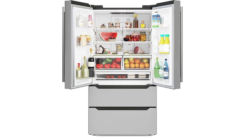 stainless steel fridge capacity