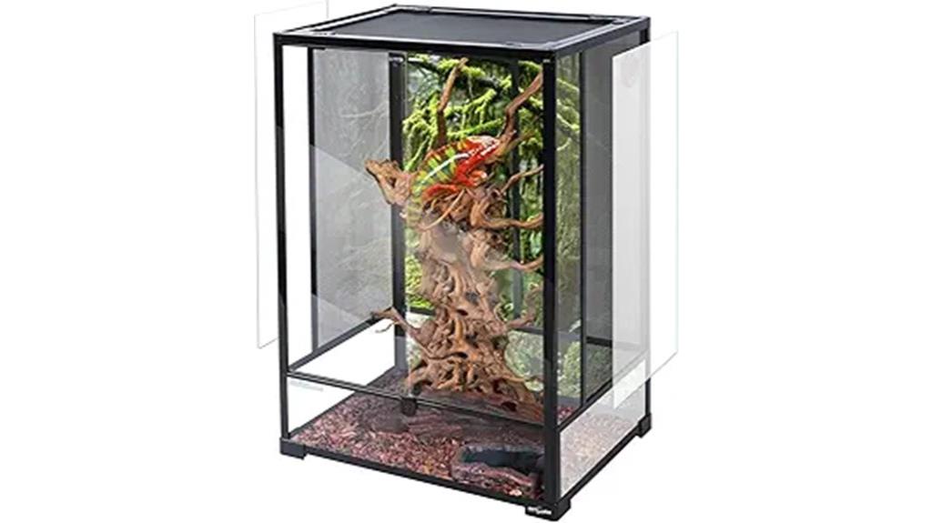 tall glass reptile terrarium