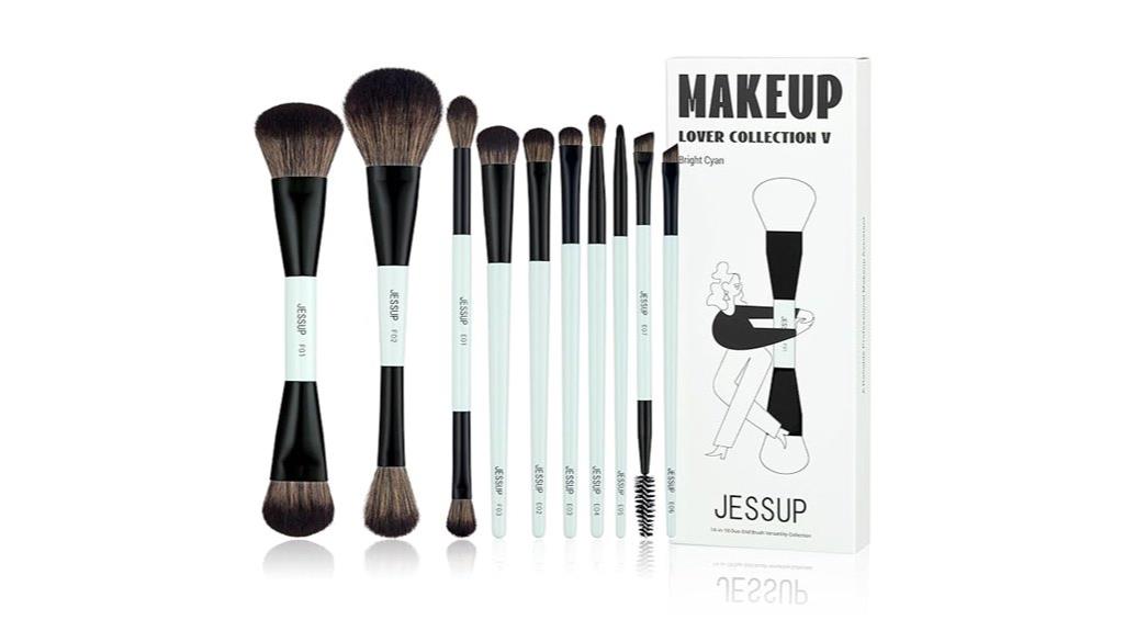 ten piece makeup brush set