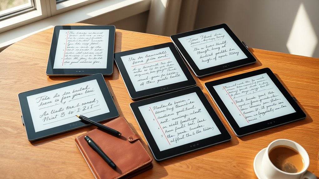 top e ink note tablets