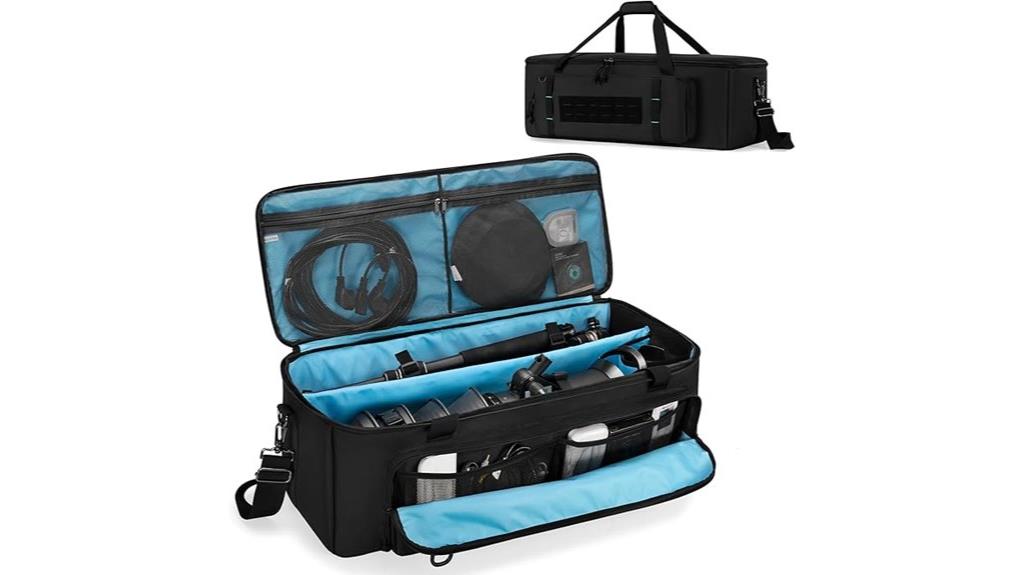 tripod and lens storage