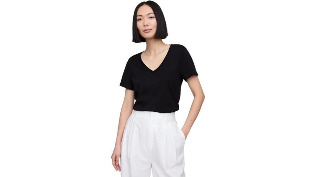 women s casual v neck tee