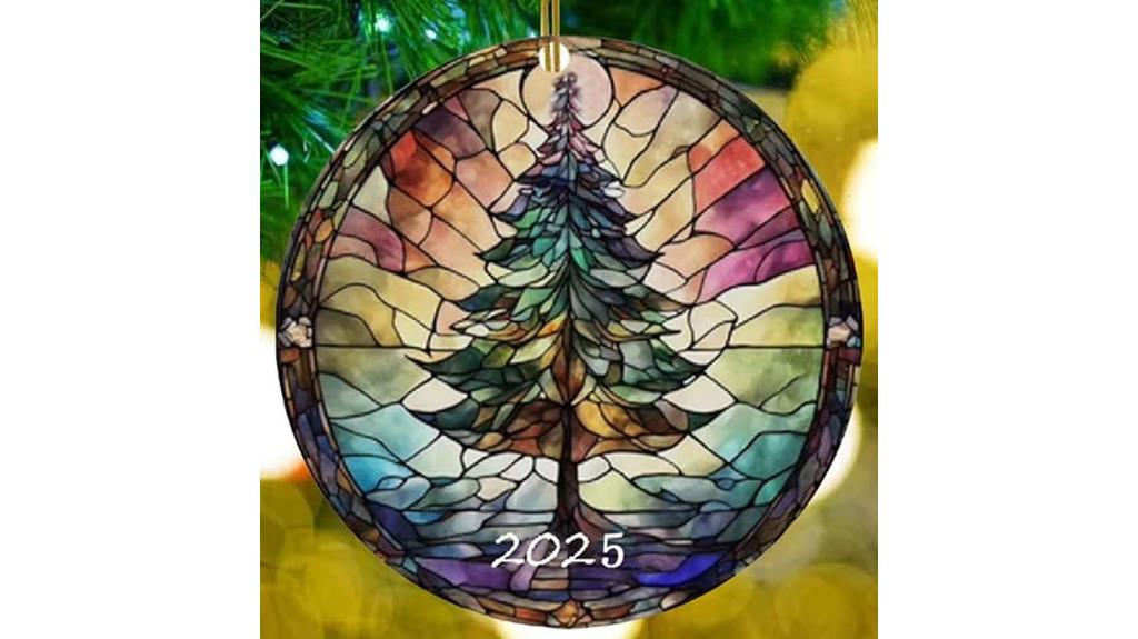 christmas glass ornament