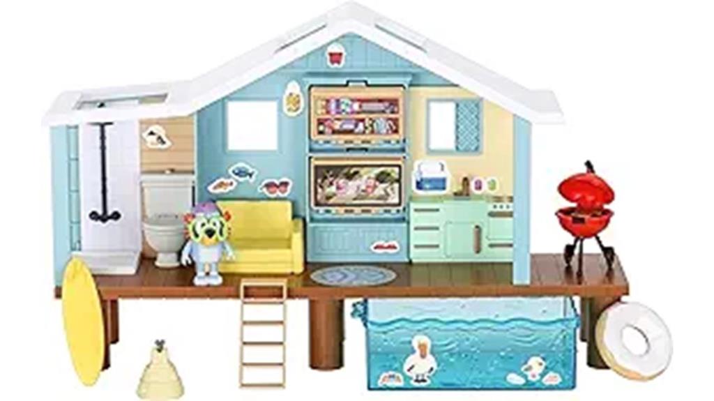 kids bluey beach cabin