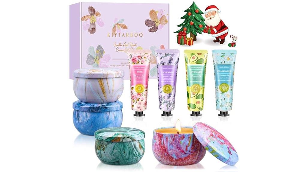 spa candle lotion set