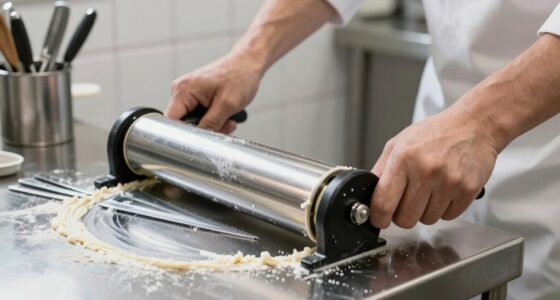 dough roller cleaning technique