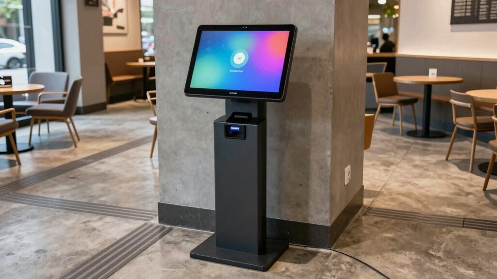 kiosk placement for accessibility