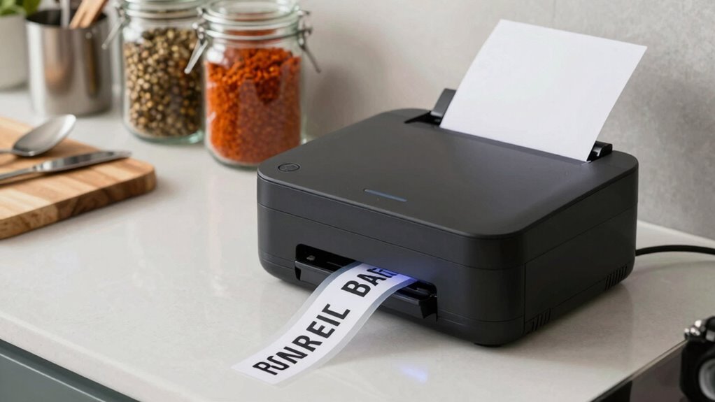 organized safe branded labels