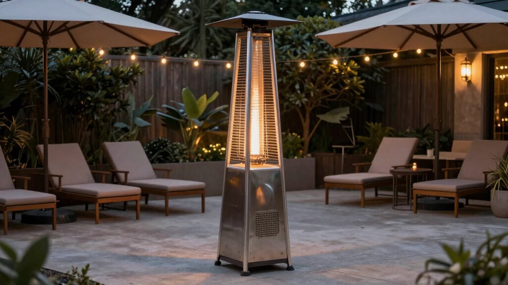 safe patio heater placement