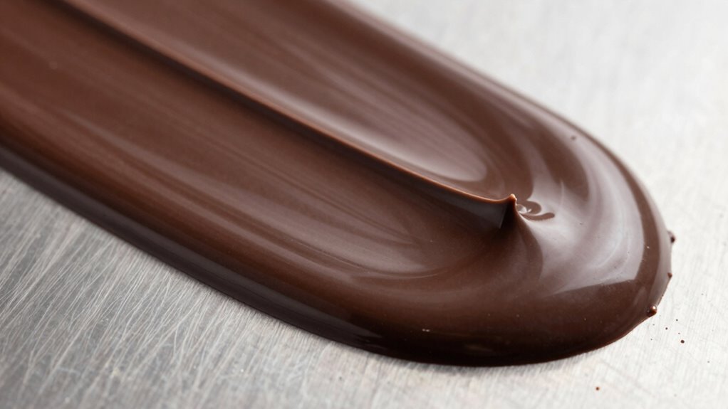 smooth glossy chocolate finish