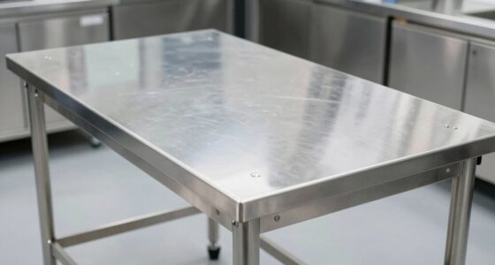 stainless table leveling fixes