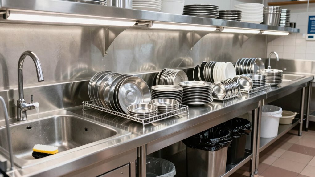 three zone dishwashing system