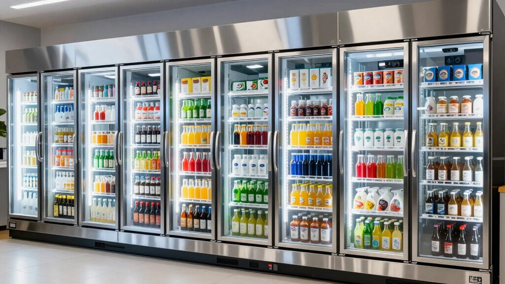 top commercial glass refrigerators