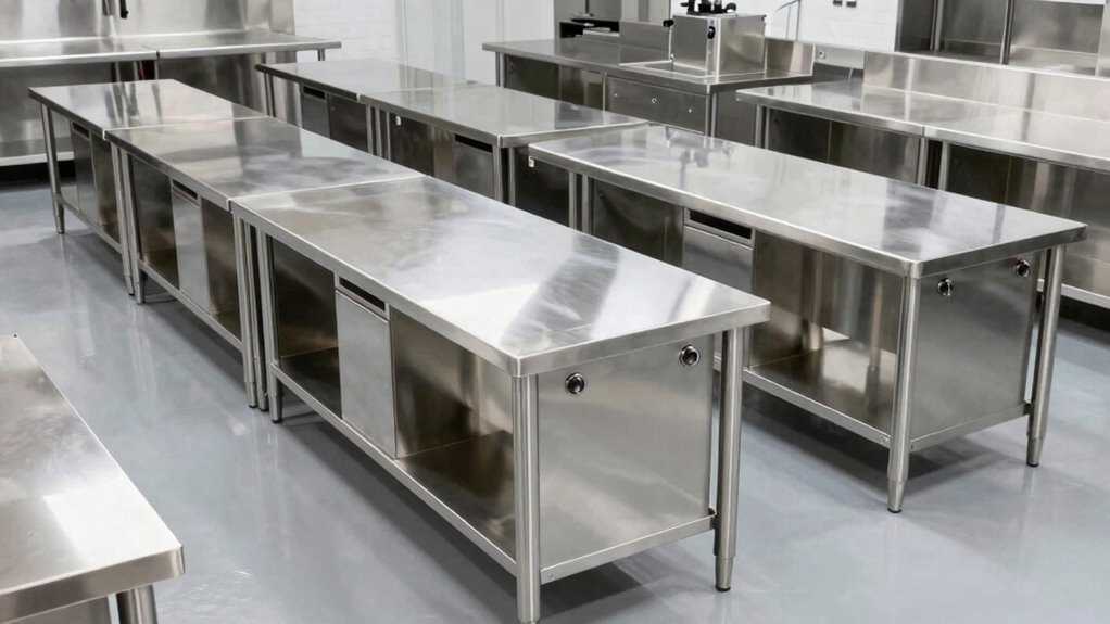 top commercial stainless prep tables