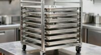top half size sheet pan racks