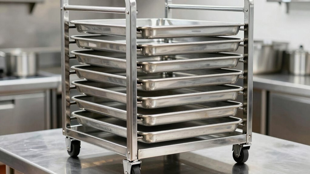 top half size sheet pan racks