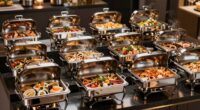 top large chafing dish sets