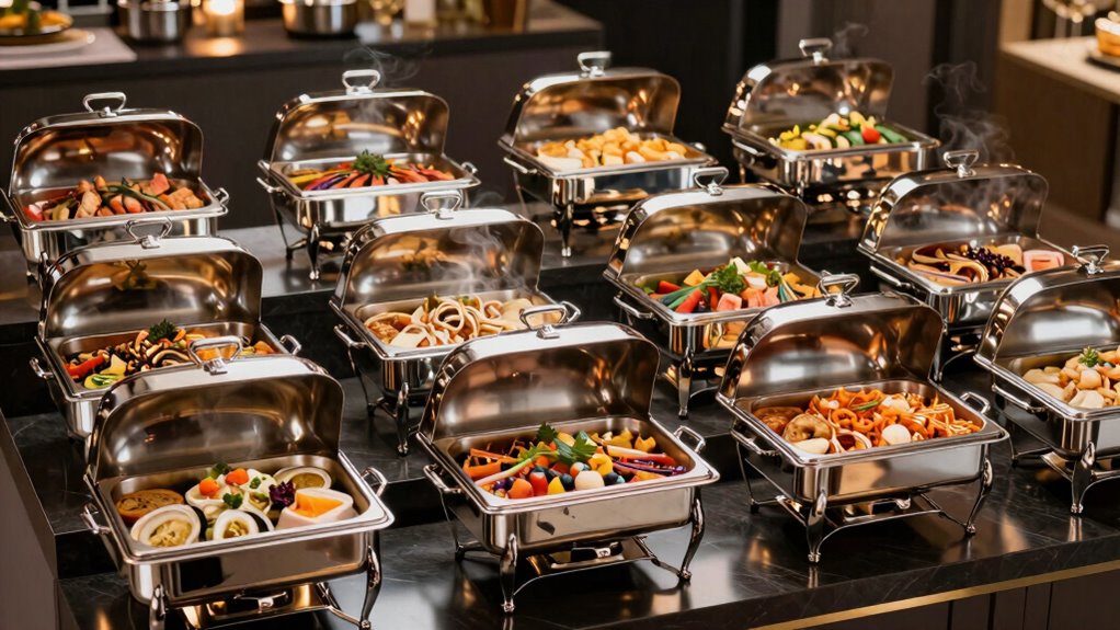 top large chafing dish sets