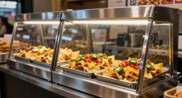 top nacho warmer display cases