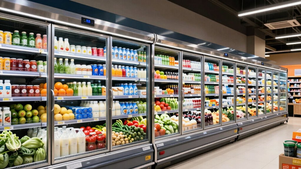 top refrigerated display cases