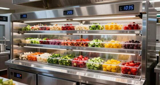 top refrigerated topping rails