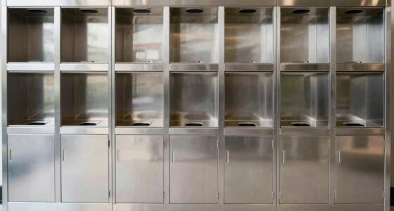 top stainless steel trash stations