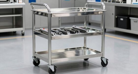 top stainless steel utility carts