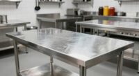 top stainless steel worktables