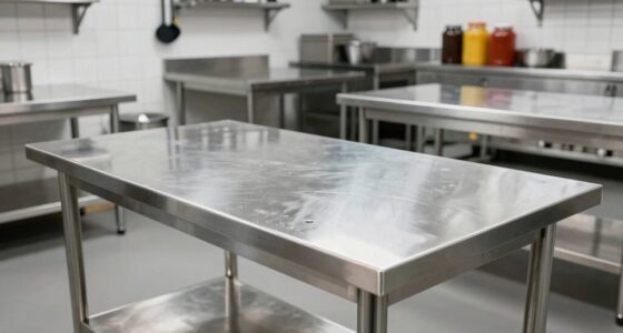 top stainless steel worktables