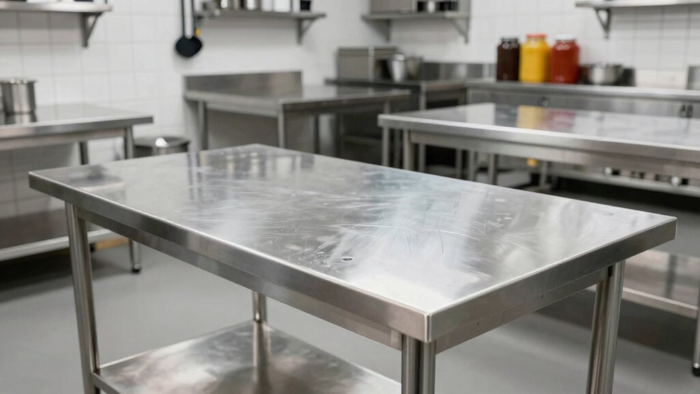 top stainless steel worktables