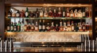 bar area behind scenes