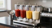 clean self serve condiment stations