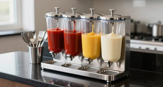 clean self serve condiment stations