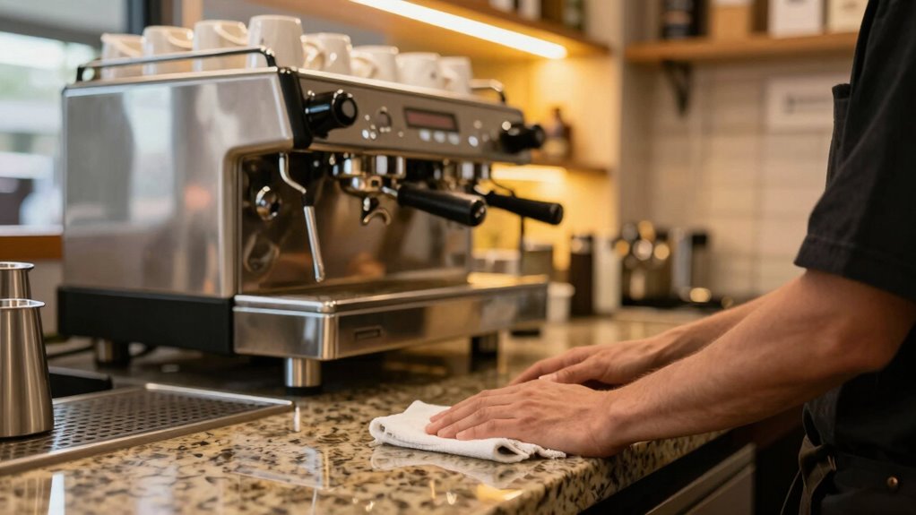 cleanliness ensures coffee quality