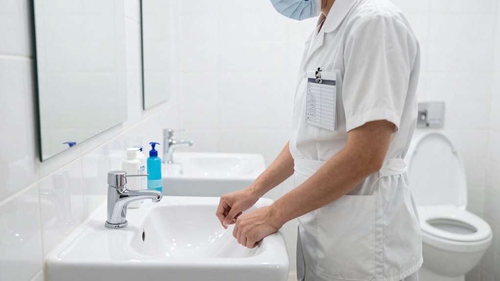 consistent restroom maintenance procedures