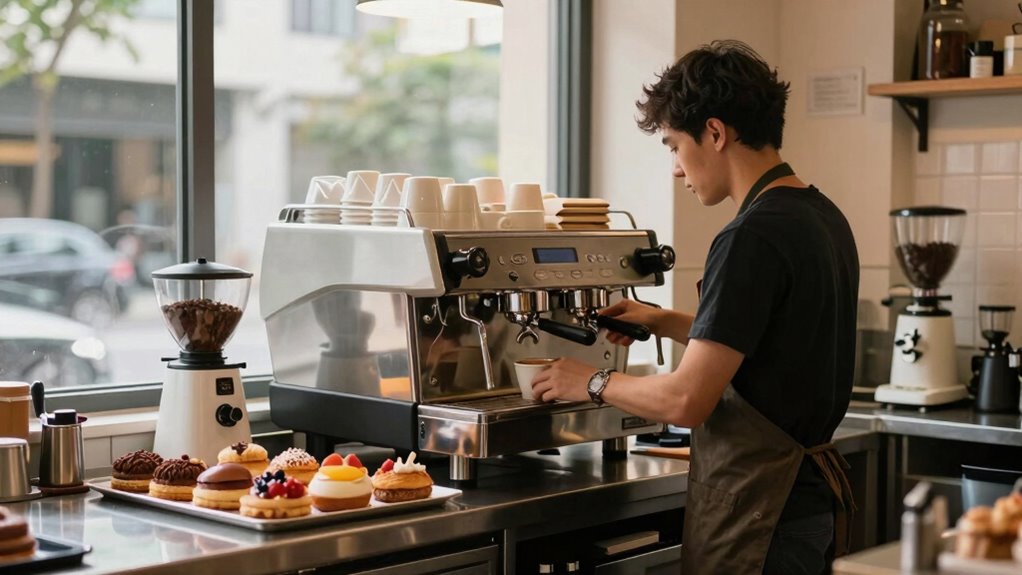 efficient cafe opening routine