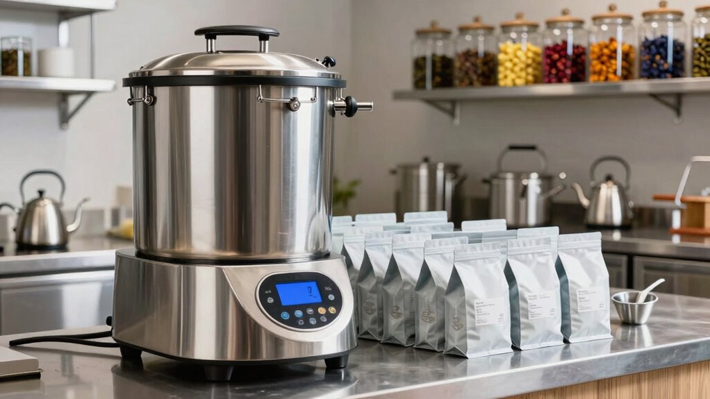 efficient precise bulk tea brewing