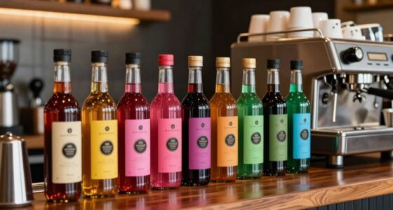 efficient syrup organization system